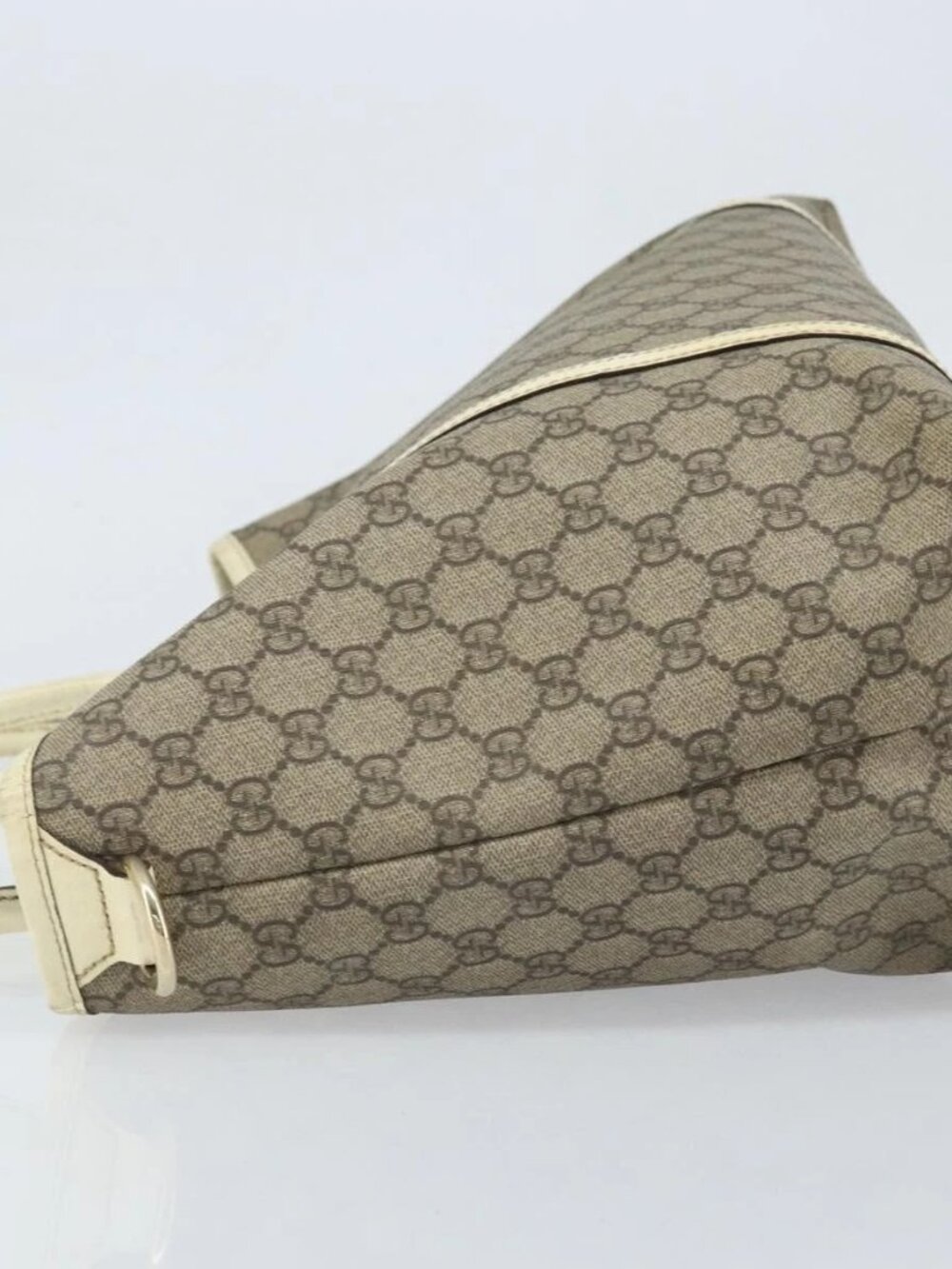 GUCCI GG Supreme Tote Bag PVC Beige Gold 197953 Auth ka2787 - Picture 5 of 15
